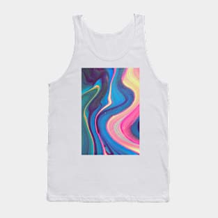 Abstract Aesthetic Y2K Marble Swirl Colorful Phone Case Tank Top